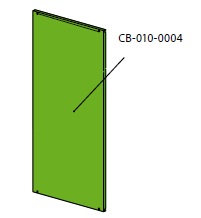 Ізоляція лівої сторони котла - CB-010-0004-RAL6018